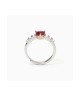 Anello Donna con rubino sintetico e zirconi Rouge 523407 [40e63db9]