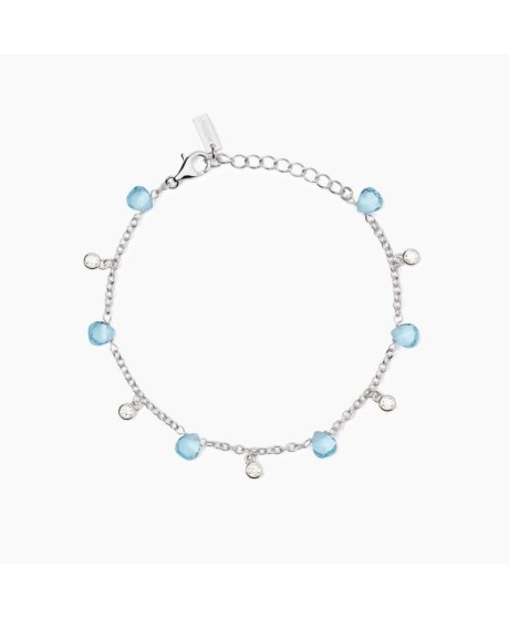Bracciale con elementi in glass azzurro Beauty Code 533893 [ac9cd1b8]