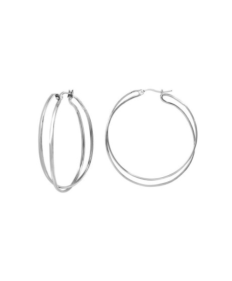 ORECCHINI DONNA CERCHI IN ACCIAIO INOX TJ3675 [ada5d5dd]