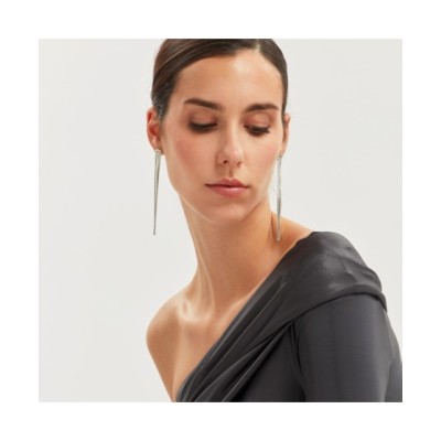ORECCHINI ACCIAIO DONNA ROLL UP SS TJ3806 [bb8efc27]