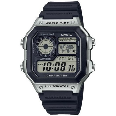 Casio digitale World Time Illuminator Uomo - AE-1200WH-1CVEF [c0fb07d9]