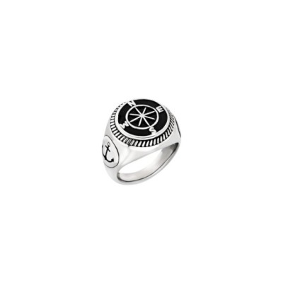 ANELLO UOMO ACCIAIO ROSA DEI VENTI EMBLEMS TJ3863 [979f6cf6]