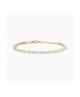 Bracciale tennis argento regolabile dorato con zirconi grandi 533328 [e8881eb7]