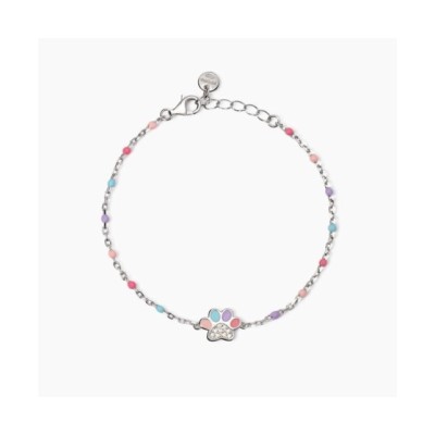 Bracciale argento con zampina smaltata 533916 [b07d8c0e]