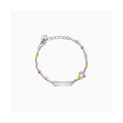 Bracciale con targhetta incidibile e fiorellino Bloom-Tag 534036 [8a17aafb]