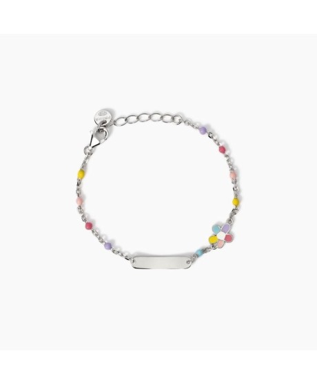 Bracciale con targhetta incidibile e fiorellino Bloom-Tag 534036 [8a17aafb]