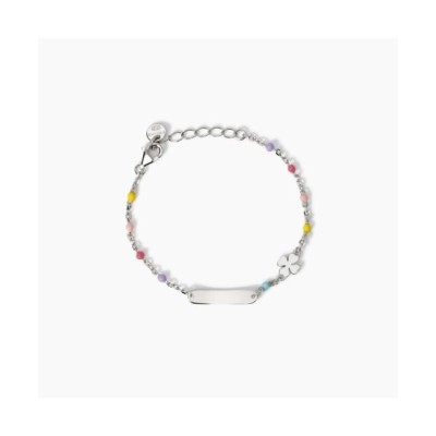Bracciale con targhetta incidibile e quadrifoglio Lucky-Tag 534041 [74ae23e2]