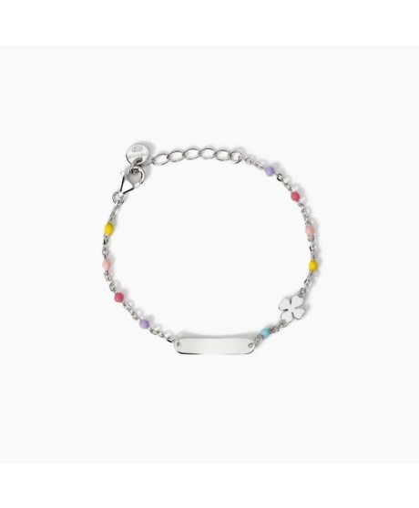 Bracciale con targhetta incidibile e quadrifoglio Lucky-Tag 534041 [74ae23e2]