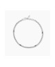 Bracciale con catena veneta e inserti neri Race 534084 [e0648661]