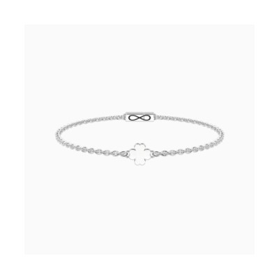 Bracciale Unisex Infinity con quadrifoglio e chiusura non-reversibile Quadrifoglio - 732316 [40011471]