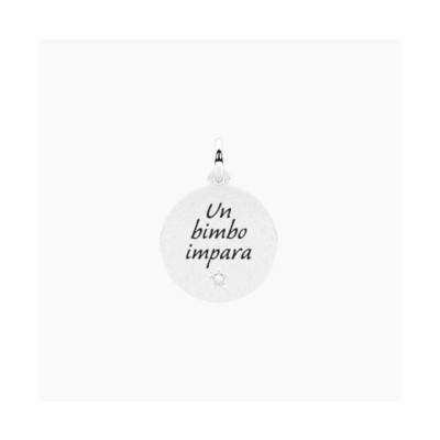 Ciondolo con frase l'amore insegna L'AMORE INSEGNA 741003 [deb3fa7a]