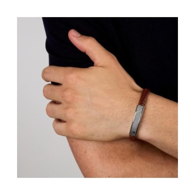 BRACCIALE UOMO MASERATI RECYCLED LEATHER - JM525AVE37 [f05cc56d]