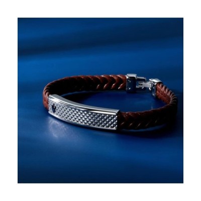 BRACCIALE UOMO MASERATI RECYCLED LEATHER - JM525AVE37 [b45adc73]