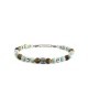 Bracciale in acciaio e sfere di pietra 13BR108 [e2e9bde0]