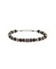 Bracciale in acciaio e sfere di pietre 13BR109 [01b532a0]