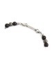 Bracciale in acciaio e sfere di pietre 13BR109 [40189c87]