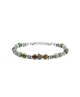 Bracciale in acciaio e sfere di pietra 13BR111 [7fbff3fa]