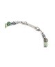 Bracciale in acciaio e sfere di pietra 13BR111 [a699b0f7]