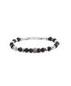 Bracciale in acciaio e sfere di pietre 13BR112 [e817e421]