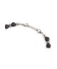 Bracciale in acciaio e sfere di pietre 13BR112 [46135d57]
