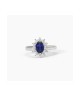 Anello in argento con zaffiro sintetico ovale 523360 [c4c8798a]
