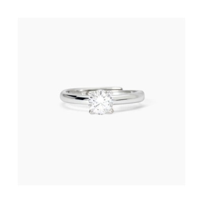 Anello solitario in argento rodiato con zircone SOLITAIRE [30e91a6a]