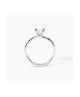 Anello solitario in argento rodiato con zircone SOLITAIRE [e9cf5967]