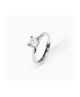 Anello solitario in argento rodiato con zircone SOLITAIRE [5ed29863]