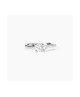 Anello in argento abbraccio con zircone SOLITAIRE [9dcad461]
