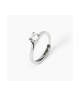 Anello in argento abbraccio con zircone SOLITAIRE [f3f15668]