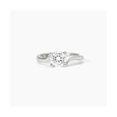 Anello solitario in argento abbraccio con zircone SOLITAIRE [1a660c60]