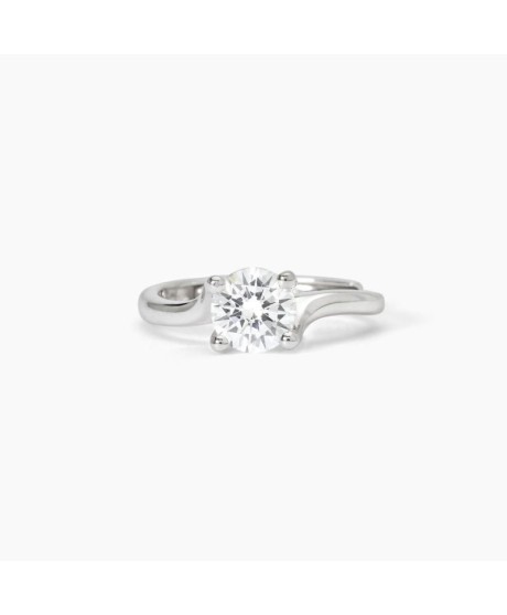 Anello solitario in argento abbraccio con zircone SOLITAIRE [1a660c60]