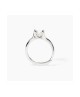 Anello solitario in argento abbraccio con zircone SOLITAIRE [c3404f6d]
