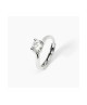 Anello solitario in argento abbraccio con zircone SOLITAIRE [745d8e69]